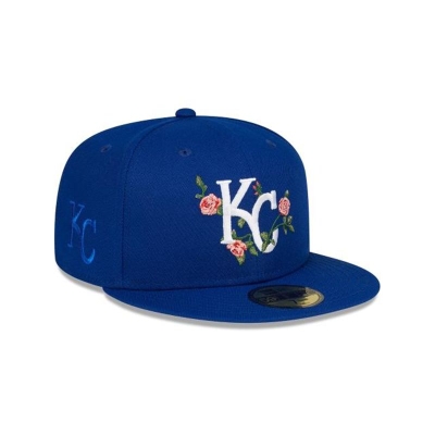 Kansas City Royals Gorra | New Era MLB Bloom 59fifty Fitted Cap Mexico - Azules